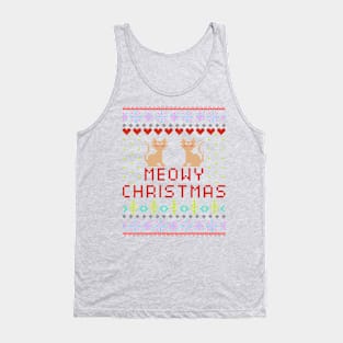 Meowy Christmas Tank Top